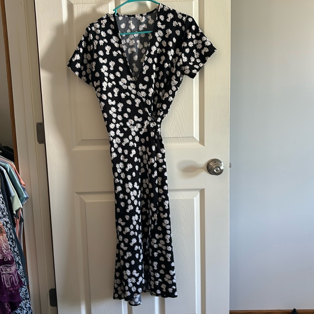 Shein Daisy Wrap Dress